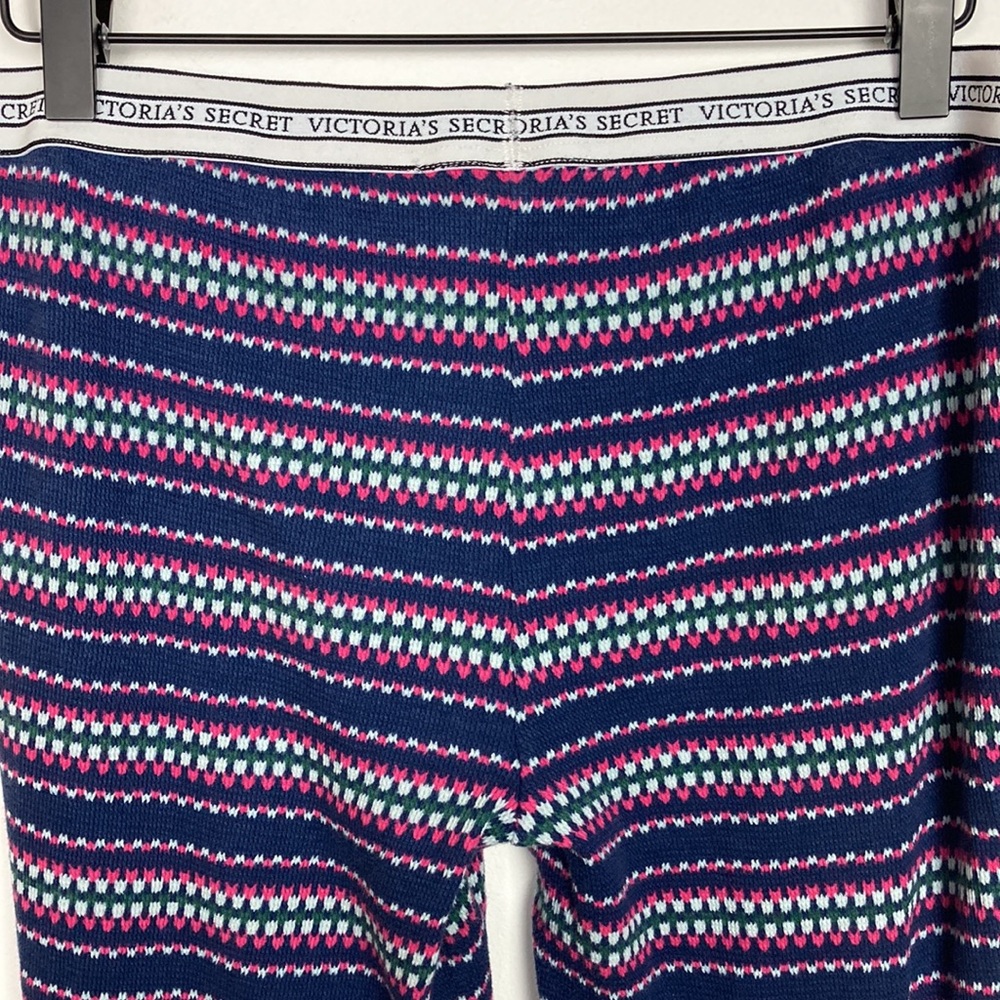 NEW Victoria's Secret Blue 2 Piece Knit  Pajama Set - Picture 10 of 16